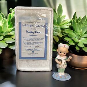 Vtg Kewpie Nurse Figurine Healing Hearts Collection "BP Cuff for Healin' Stuff"